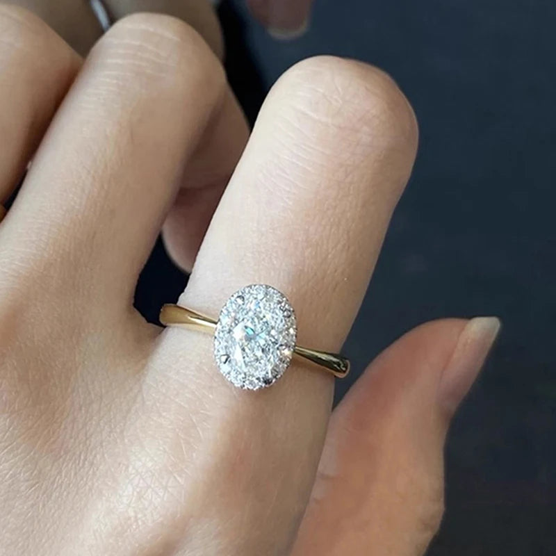 Anel Noivado em Cristal Zirconia