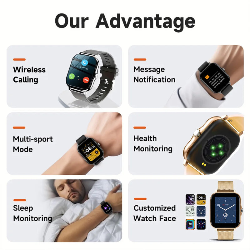 Relógio SmartWatch Android Phone 1.44" Bluetooth Call