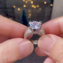 Anel Pedra Natural Prata Esterlina