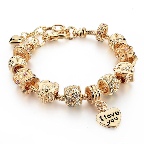 Pulseira Bracelete Pingentes Love
