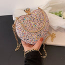 Bolsa Clutch Formato de Coração