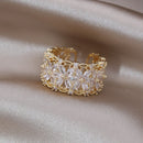 Anel Trama de Flores